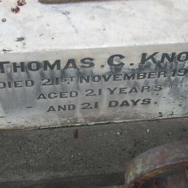 KNOX Thomas C. -1905