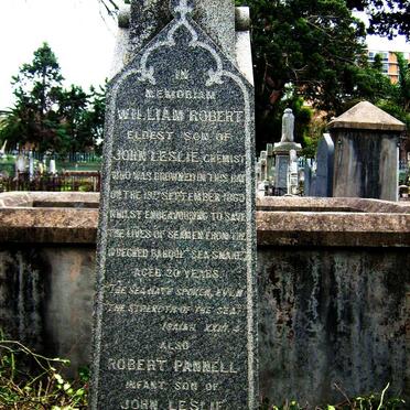 LESLIE William Robert -1869 :: LESLIE Robert Parnell 1860-1860