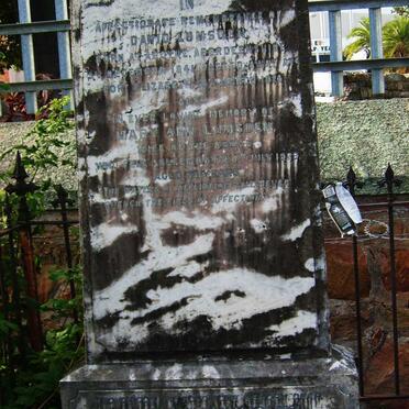 LUMSDEN David 1841-1914 &amp; Mary Ann -1929