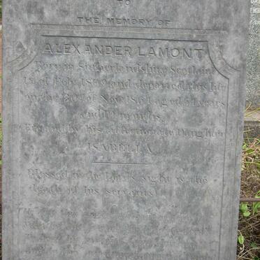 LAMONT Alexander 1809-1864