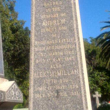 LITTLE Andrew 1860-1867 :: LITTLE Alex McMillan 1870-1871