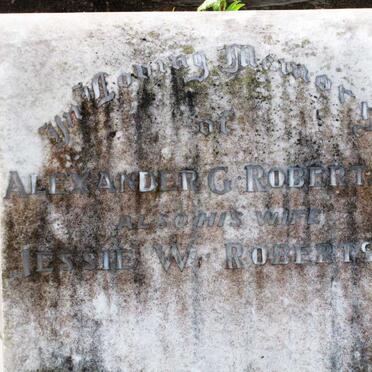 ROBERTSON Alexander George &amp; Jessie W.