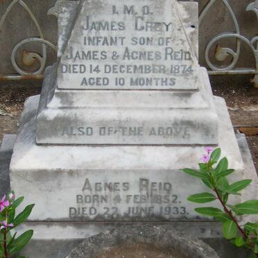 REID James Grey -1874 :: REID Agnes 1852-1933