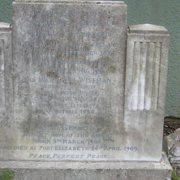 WISEMAN Charles 1874-1941 &amp; Mary Ann 187?-19?6 :: WISEMAN George 1909-1909