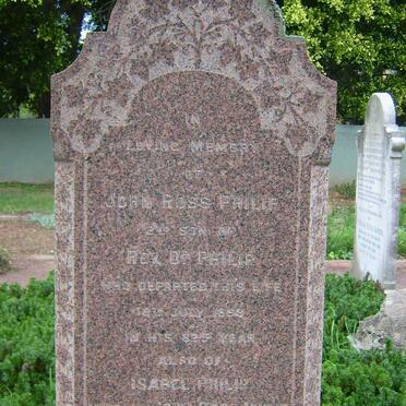 PHILIP John Ross -1898 &amp; Isabel THOMSON -1903