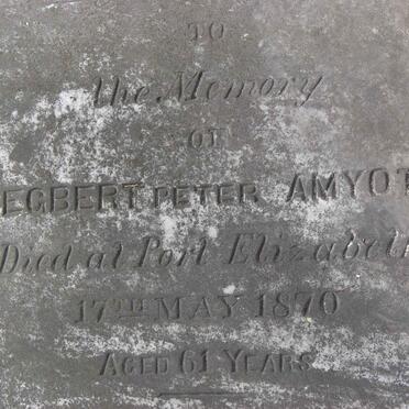 AMYOT Egbert Peter -1870