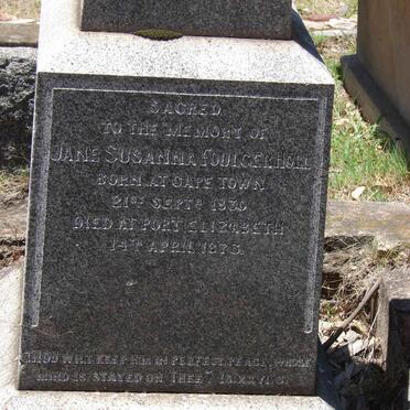 FOULGERHOLL  Jane Susanna 1830-1873