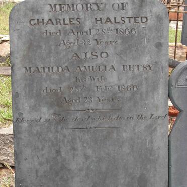 HALSTED Charles -1866 &amp;  Matilda Amelia Betsy -1866