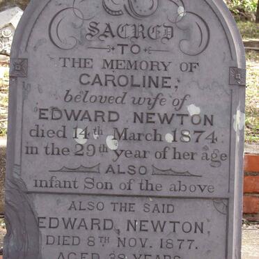 NEWTON Caroline -1874 :: NEWTON Edward -1877