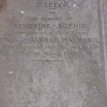 RAYMOND Catherine Sophie nee CAUVIN -1863