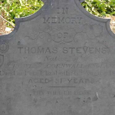 STEVENS Thomas -1878 