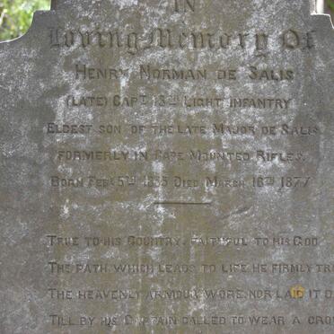 SALIS Henry Norman, de 1835-1877