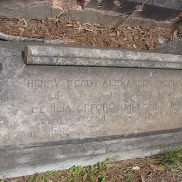 SHERMAN Henry Ready Alexander -1860 :: SHERMAN Cecilia Orford -187?