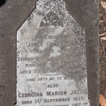 WILSON John Gilchrist -1889 :: JATHO Georgina Marion 1854-1917