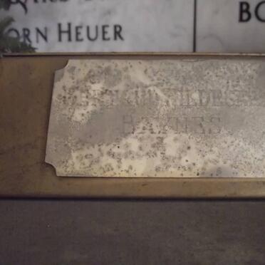 BAYNES Ralph Thomas 1898-1972 &amp; Gertrud Hildegard HEUER 1910-1965