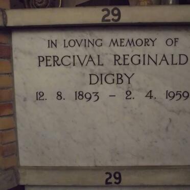 DIGBY Percival Reginald 1893-1959