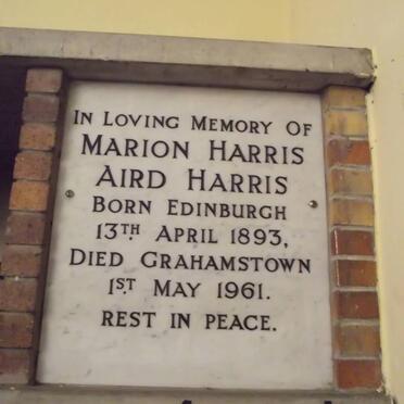 HARRIS Marion Harris Aird 1893-1961