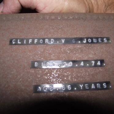 JONES Clifford V. -1974