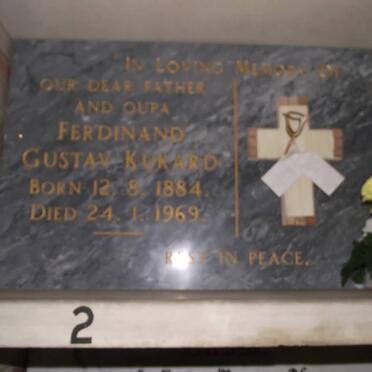 KUKARD Ferdinand Gustav 1884-1969