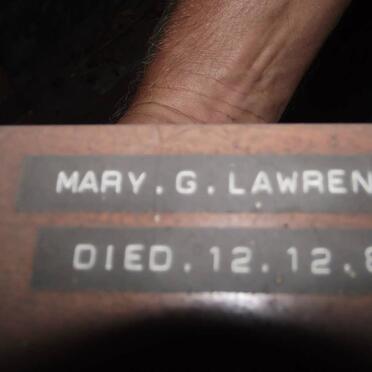 LAWRENCE Mary G. -1988