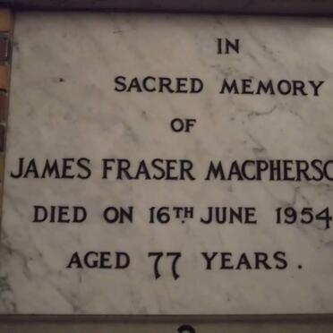 MACPHERSON James Fraser -1954