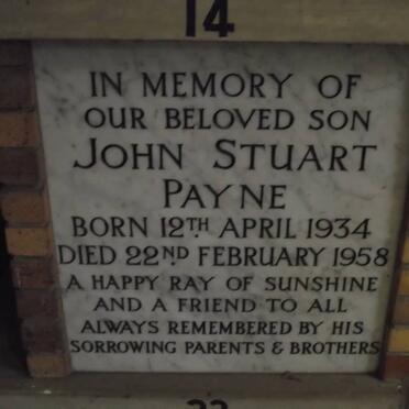 PAYNE John Stuart 1934-1958