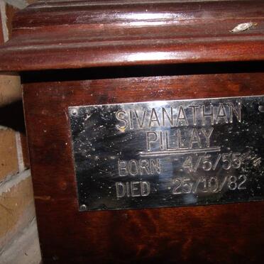 PILLAY Sivanathan 1955-1982