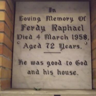 RAPHAEL Ferdy -1958