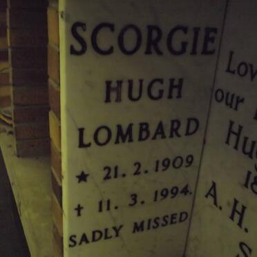 SCORGIE Hugh Lombard 1909-1994