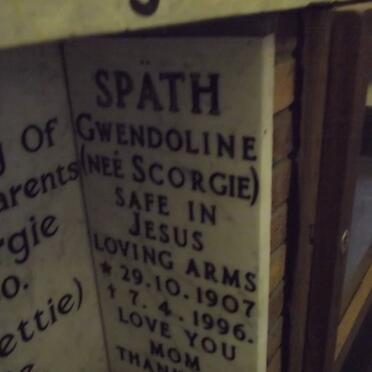 SPATH Gwendoline nee SCORGIE 1907-1996