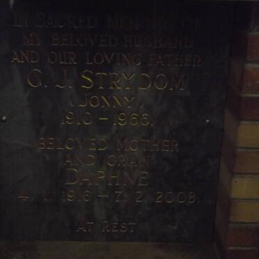 STRYDOM C.J. 1910-1966 &amp; Daphne 1916-2008