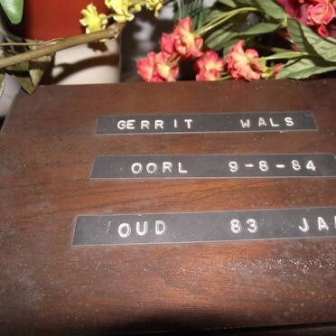 WALS Gerrit -1984