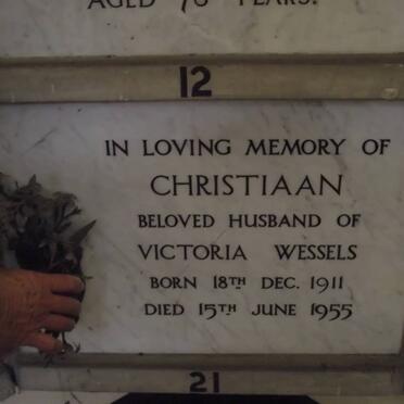 WESSELS Christiaan 1911-1955