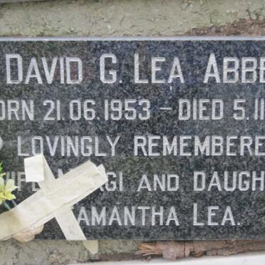 ABBEY David G. Lea 1953-1979