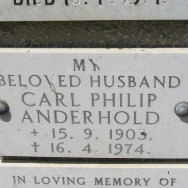 ANDERHOLD Carl Philip 1903-1974