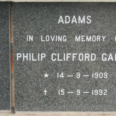 ADAMS Philip Clifford Garth 1909-1992