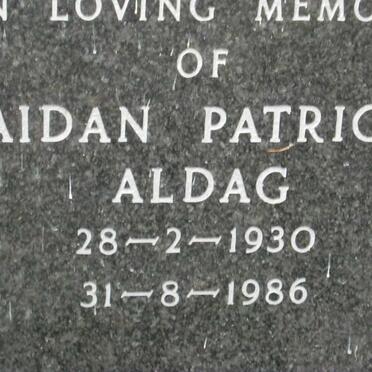 ALDAG Aidan Patrick 1930-1986