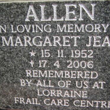 ALLEN Margaret Jean 1952-2006