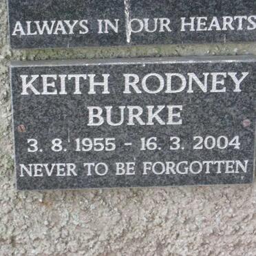 BURKE Keith Rodney 1955-2004