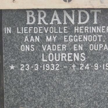 BRANDT Lourens 1932-1990