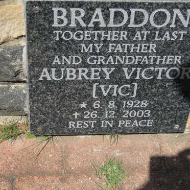 BRADDON Aubrey Victor 1928-2003