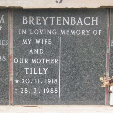 BREYTENBACH Tilly 1918-1988