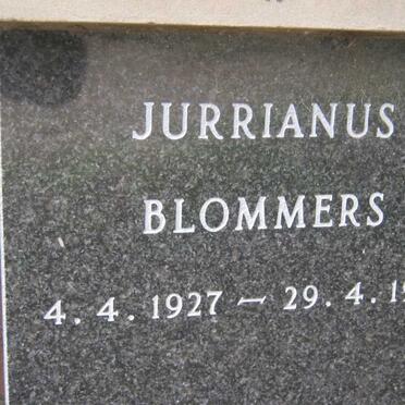 BLOMMERS Jurrianus 1927-1987