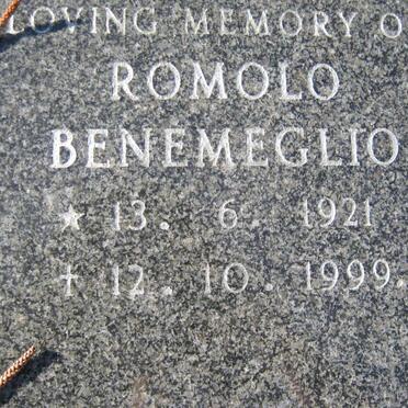 BENEMEGLIO Romolo 1921-1999