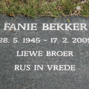 BEKKER Fanie 1945-2009