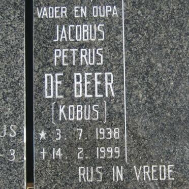 BEER Jacobus Petrus, de 1938-1999