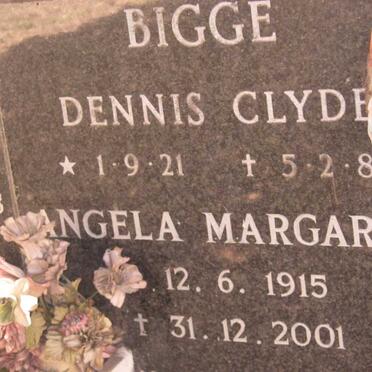 BIGGE Dennis Clyde 1921-1983 &amp; Angela Margaret 1915-2001