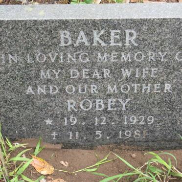 BAKER Robey 1929-1981