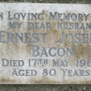 BACON Ernest Joseph -1963