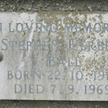 BALL Stepehn Herbert 1910-1969